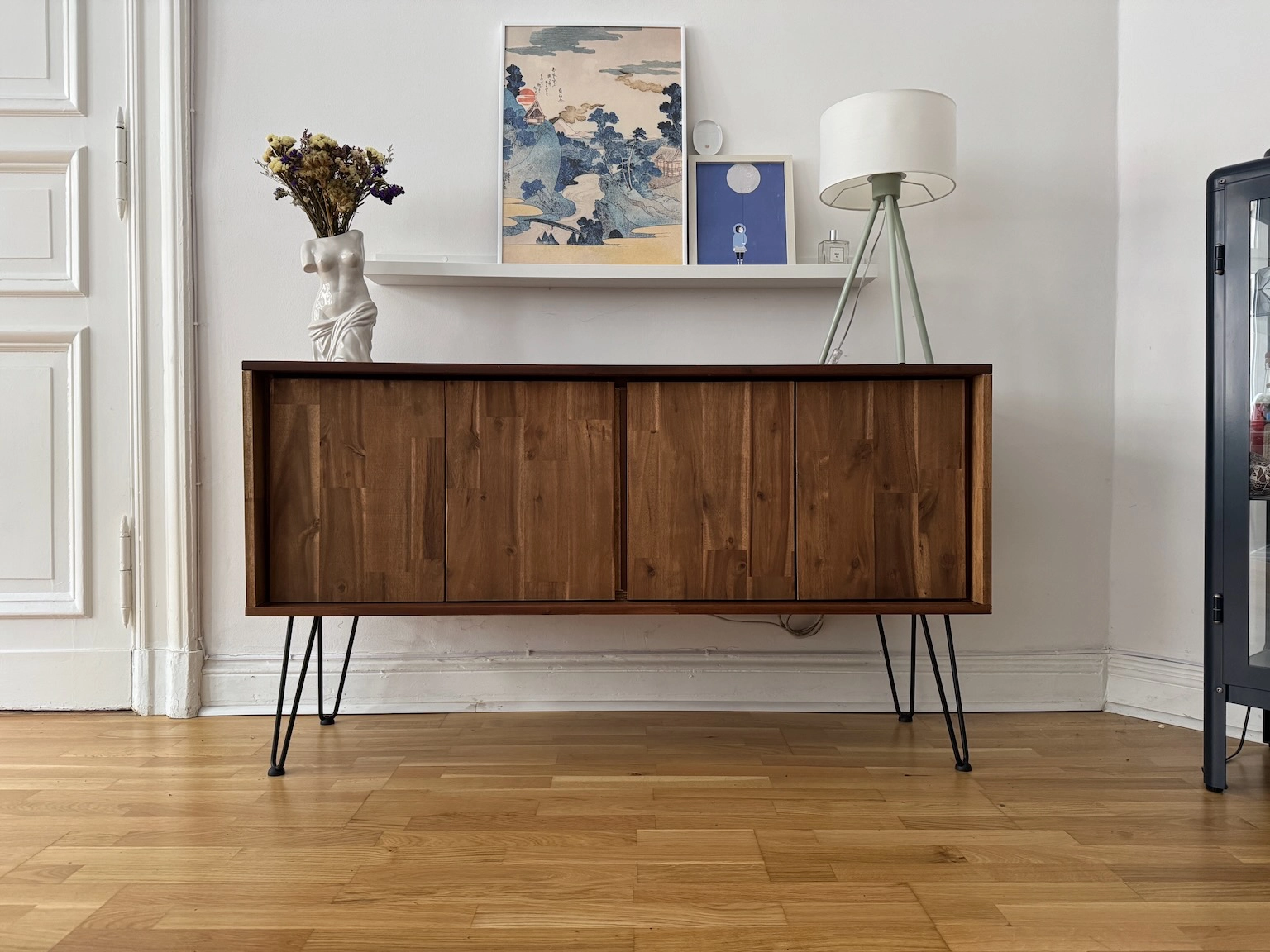 Acacia sideboard in the living room