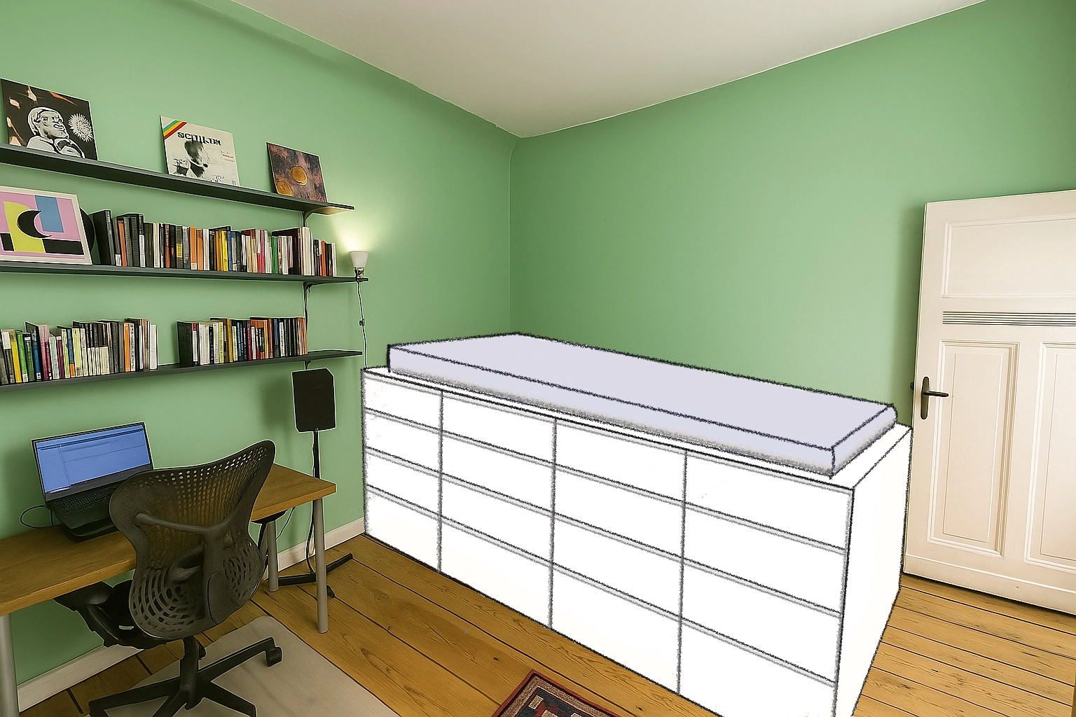 Design for the platform bed
