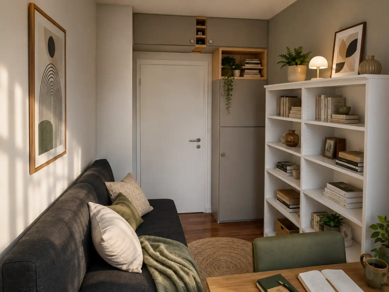 The guest and storage area after the conversion